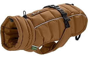 HUNTER Hundemantel Paxson, Farbe: karamell, stylischer Puffermantel, wasserabweisend, reflektierende Details, idealer Sitz, warme Wattierung, maschinenwaschbar, Größe: 40