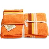 Burrito Blanco - Juego de toallas 97, color naranja