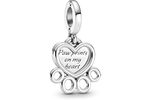 Annmors Charm Pendente Lucciola Gatto Mamma Farfalla Ciondoli Compatibile con Braccialetti e Collane Donna
