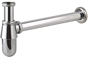 OXEN Siphon de vidange modèle Bot pour éviers et lavabos. Hauteur auto-réglable maximale de 185 mm. Fabriqué en laiton avec finitions de style chrome brillant. Pièces de rechange originales garanties.