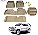 Auto Pearl - Premium Quality Custom Fit Croc Finish Beige Color 5D Car Mats For - Toyota Fortuner RS.3999.00