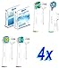 Produktbild 4 Stück, Kompatible braun oral b aufsteckbürsten Variety Pack für OralB elektrische Zahnbürsten, 1 Bürsten von jedem Typ