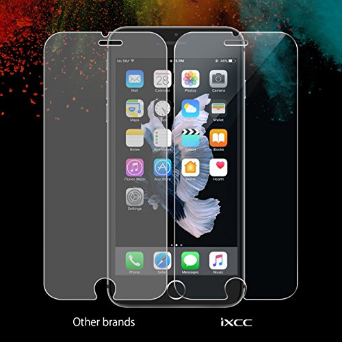 [2 Pack] iPhone 7 Plus Screen Protector Glass - iXCC 0.3MM Tempered Glass Screen Protector [Bubble Free, Anti-Fingerprint, Oil Stain and Scratch Coating]