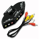 Rts™ 3 Way Audio Video Av Rca Composite Switch Switcher Splitter+Cable For Xbox Dvd - 2 Year Warranty With Rts (Radhey Techno Services) RS.349 (83.00% Off) - Amazon