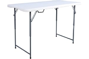 Oypla 4ft 1.2m Folding Heavy Duty Outdoor Trestle Party Garden Table