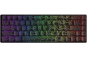 VTER Fighting68 HE Magnetic Gaming Keyboard with Adjustable Actuation, 0.08mm RT Precision, Linear Aurora Magnetic Switch 8K Polling Rate, USB-C Wired Keyboard, Hot-Swappable, RGB (Black Contours)