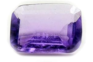 55CARAT 55 carati 1 ct pietra ametista naturale originale Rett. Gemma sciolto 7 x 5 mm 55BJ07