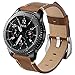Price comparison product image BZLine leather replacement watch strap for Samsung Galaxy Watch 42 mm 46 mm Smartwatch Bluetooth robust and durable easy to adjust strap length: approx. 220 mm band width: 20 mm / 22 mm., Adult (Unisex), brown, Für 42 mm Uhr