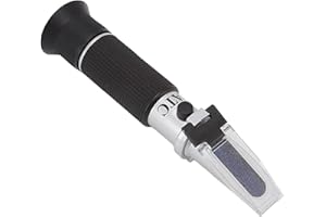 BAOFUYA Refractómetro de Agua Salada Refractómetro de Salinidad 0-28% Probador de Agua Salada Hidrómetro para Tanque de Acuario de Agua de Mar, Industria Marina