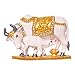 ART N HUB Brass 24 K Gold Plated with Stones Cow N Calf Idol Kamdhenu Cow and Calf Statue , Mahadev Mount / Nandi Handicraft Decorative Spiritual Puja Vastu Showpiece Figurine - Religious Pooja Gift Item & Murti for Mandir / Temple / Home / office RS.474.00
