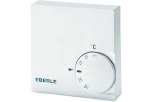 Eberle Controls 111110251100 Raumtemperaturregler RTR-E 6124 (für Wandbesfestigung, für Zentral-, Warmwasserfußboden-, Elektroheizungen usw., 1 Öffner)