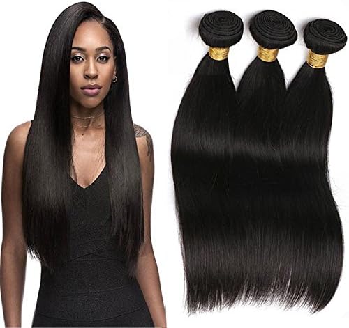 Silkylong 3 Bundles Brazilian hair Bundles Straight weave hair 100% Real Human hair Weaving Natural Color On Sale UK 18 20 22 inch