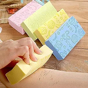 AMENDAS Ultra Soft Exfoliating Sponge Soft Bath Sponge Scrubber for Kids Body Scrub for Bathing Exfoliator Sponge for Body Wash Bath Scrubber for Body Dead Skin Removal Bathing Sponge