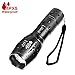 Price comparison product image Led Torch Gosund Super Bright Adjustable Focus Water Resistant Flashlights of 5 Modes T6 Zoomable Tactical flashlight for Outdoor Bottom Click (1pcs)