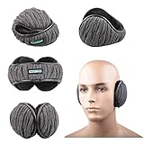Dimples Excel Ohrenschützer Ohrenschützer Winter Ohrenschützer Herren Damen Faltbar Einstellbare Größe (2 Packung) (2 Ohrenschützer - schwarz + dunkelgrau) -