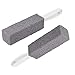 Produktbild SUNANFBEST Toilettenbürste, Reiniger Putzstein, 2er Bimsstein Reinigungsstein Deep Flecken Harte Wasserzeichen Remover für Küche Grill Rost Dusche Bad WC Pool Spa Waschbecken
