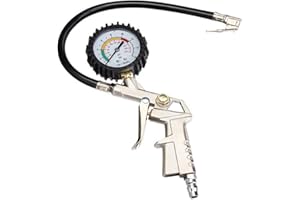 Xinlie Controleur Pression Pneus Manometre Pression Pneu Jauge de Pression des Pneus Pistolet Gonflage de Pneu Manomètre Testeur de Pression d'air Multifonction 0~16bar pour Auto/Moto/Vélo