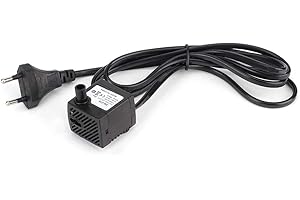 PSSOPP Bomba de fuente, Bomba de agua sumergible pequeña 150L / H 2W Bomba de agua sumergible ultra silenciosa para acuario Bomba de estanque de fuente para tanque de peces para ejecutar una fuente(SM-016)