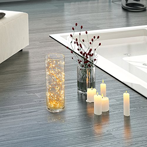Lichterkette 100er LED TaoTronics warmweiß 10m dimmbare Kupferdraht wasserdicht Sternenlicht außen und innen für Weihnachten Halloween Zimmerdekoration Hochzeit 3 Modi 10 Stufen Helligkeit - 6