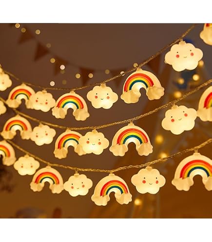 Fantasee Einhorn Lichterkette – 1,5 M, 10 LED, Batteriebetrieben (2x AA), Warmweiß, Für Kinderzimmer & Party