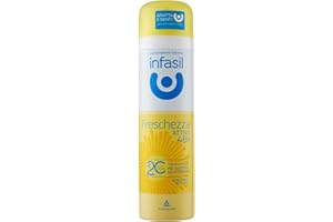 Infasil Freschezza Attiva Deodorante Spray, Bianco, 150 Millilitro