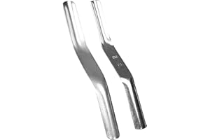 TRACOMPAN 2 Pack Double End Brick Jointers - 1/2" X 5/8" Brick Jointing Pointing Tools Kit Pointing Trowel Mortar Finishing Tool for Builders and Bricklayers