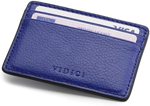 Vidici Credit Card Holder Wallet with Gift Box in Blue