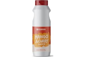 ‎SIZZLEBROTHERS SizzleBrothers Mango & Curry Sauce | 500 ml / 525g | fruchtig-würzige Mango & Curry Sauce für Fleisch, Fisch, Burger, Sandwiches, Gemüse & Co.| Grillsoße, Burgersoße & Dip