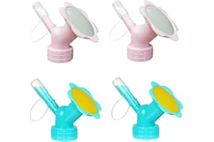 Obelunrp Bottle Waterer Sprinkler, 4Pcs Bottles Dual Head Watering Tops, DIY Small Plant Watering Bottle for Indoor Seedlings Plant