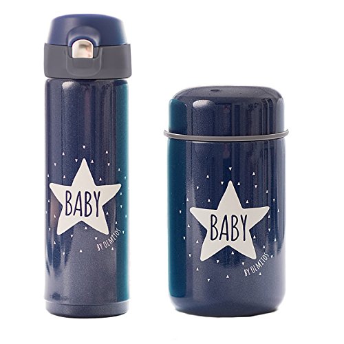 Set de Termos Olmitos: Termo Líquidos y Termo de Sólidos Navy Blue