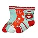 Infant Girls's 3 Pack Christmas Socks - 3-5 1/2