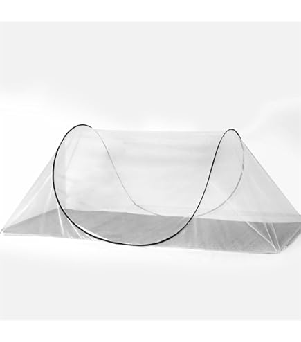 Mosquitera Para Cama Plegable - Diseño Tipo Yurta, 200x150x145 Cm, Azul, Para Viajes Y Camping
