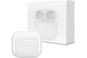 ULUCK Kabelloses Ladecase Kompatibel mit AirPod 3. Generation, Airpod Charging Case Original Ersatz Replacement,Airpods 3 Case mit Bluetooth Taste zum Koppeln, Ersatz Airpods 3. Generation Case