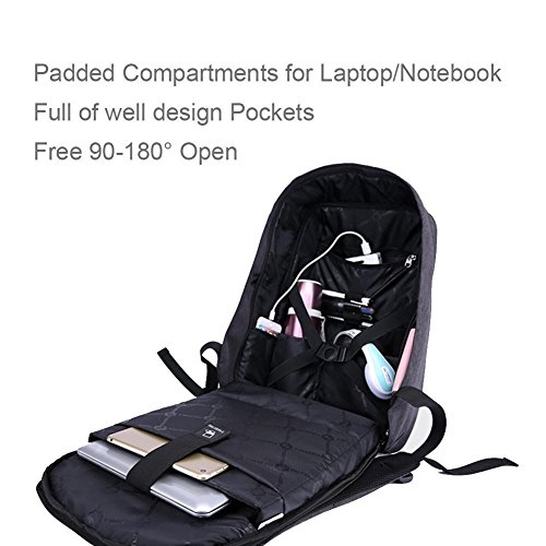 Kopack Anti Diebstahl Laptop Rucksack 14 1 15 4 Zoll Sto  fest Computer Rucksack Leicht ScanSmart TSA Freundlich Wasserbest  ndigkeit