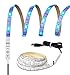 Produktbild 5050 RGB LED Streifen Lichtleiste Wasserdicht LED Strip Lichterkette Band mit 5V USB Anschluss Kabel für TV Hintergrundbeleuchtung Laptop Notebook, 30 Leds 1M