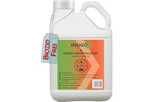 INSIGO mechanische Insekten Abwehr 5L – Spray zur Insekten & Ungeziefer Kontrolle - Direkttwirkung – pysikalisch wirkendes Insektenspray – Auf Wasserbasis und Fleckenfrei – Insektenabwehr