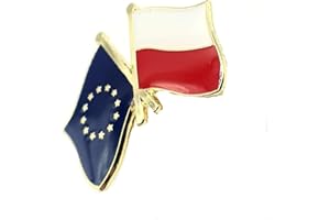 SNS COMPONENTS Unia Europejska Unia Europejska Polska Przyjaźń Polski Metal Emalia Flagi państw, Metal