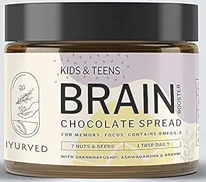 Iyurved Kids and Teens Brain Booster Chocolate Spread, 340 Gm