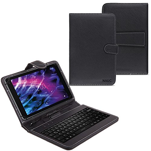 Tastatur für Medion Lifetab X10311 P9702 X10302 P10506 P10505 P10356 P10326 P10400 Schutzhülle Keyboard-Case QWERTZ Standfunktion Micro USB