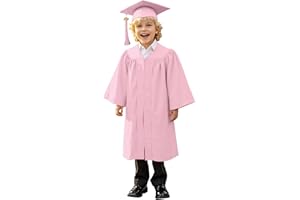 Allbestop Abschlusskleid Kinder Abschluss Talar Mit Hut Set Mit Abschlussmütze Und Talar Für Den Kindergarten Graduation Cap Akademischer Talar Bachelor Robe Bachelor Hut Richter Kostüm