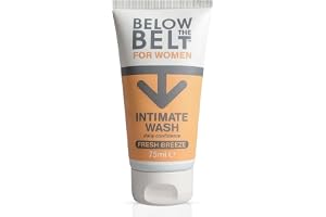 Below The Belt Intimtvätt för kvinnor, doft av frisk bris 75 ml | Soap-Free Feminine Wash with Daily pH-Balanced Formula. Gentle intimate cleanser for freshness and comfort.