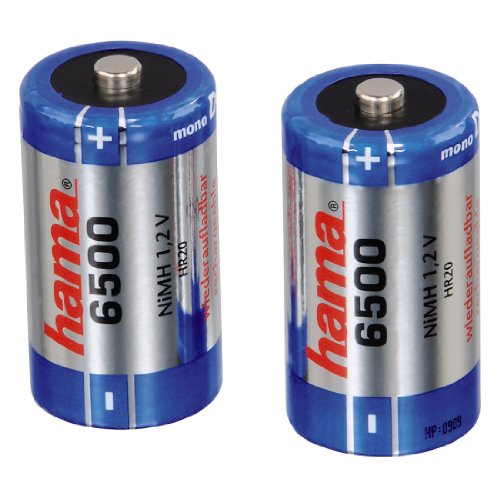 Preisvergleich Produktbild Hama NiMH Akku D Mono 6500 mAh 2er Pack