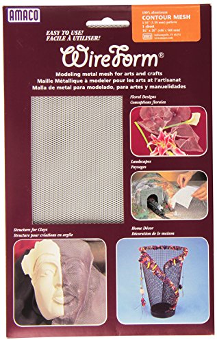 Amaco Contour 50004d Mini pack de feuilles de maille métallique