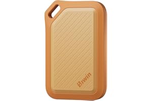 Biwin Disque SSD Externe PR2000 1 to, jusqu'à 2000 Mo/s, IP67 étanche à la poussière et à l'eau, Portable SSD, USB-C USB3.2 Gen2x2, Orange