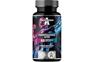 Phosphatidic Acid 750mg per Daily Dose - 60 Vegan Capsules - 1 Month Supply - Natural Supplement to Support Anabolic processes, Muscle Development and Strength - by Apollo's Hegemony