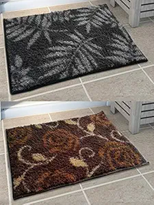 Athom Trendz Soft Anti Slip Easy Home Bath Mat, 38 X 58 cm, Multicolour