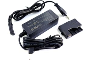 ENJOY-UNIQUE ACK-E10 AC Adapter Ladegerät Netzteil LP-E10 Dummy-Akku DR-E10 DC-Koppler Ladekabel kompatibel mit Canon EOS Rebel T3 T5 T6 T7 1100D 1200D 1300D 1500D 2000D,Kiss X50 X70 X80 X90 Cameras