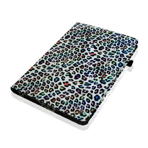 Fintie Schutzhülle Flip Case mit Stylus Halterung für Microsoft Surface RT/Surface 2 26,9 cm nicht kompatibel mit Windows 8 Pro – – ZB-Leopard Regenbogen Surface 2 / Surface RT - 7