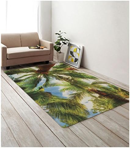 JCRNJSB® Living Room Room Carpet Sofa Bedroom Bedside Fresh Landscape Suede Dust Anti-skid Blanket Non-slip, environmental protection ( Color : #1 )