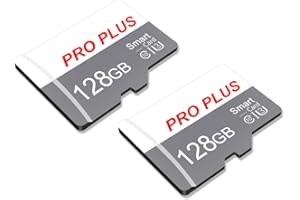 BLIKSEM 2 Pack Tarjeta De Memoria 128GB con Adaptador SD, Tarjeta De Memoria De Alta Velocidad, UHS-I C10 A1, Tarjeta TF para Tablet/Móvil/Fotocámara/Audio del Coche/Consola De Juegos (TF183 128GB)